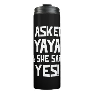 Garrafa Térmica Crianças Que Eu Perguntei A Yaya E Ela Disse Sim.