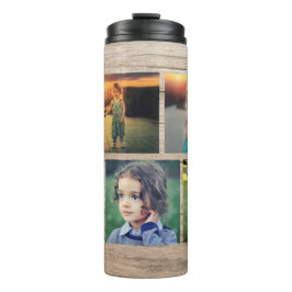 Garrafa Térmica Crie sua própria família de colagens de fotos