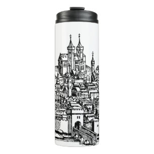 Garrafa Térmica Crônica Premium Medieval de Erfurt da Turíngia Art