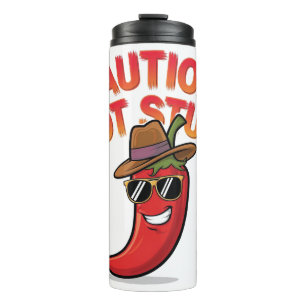 Garrafa Térmica Cuidado: Design de coisas quentes - Pepper chili d
