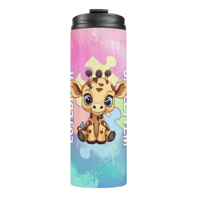 Garrafa Térmica Cuki affirmációk | SNI Zsiráf | egípcio (Frente)