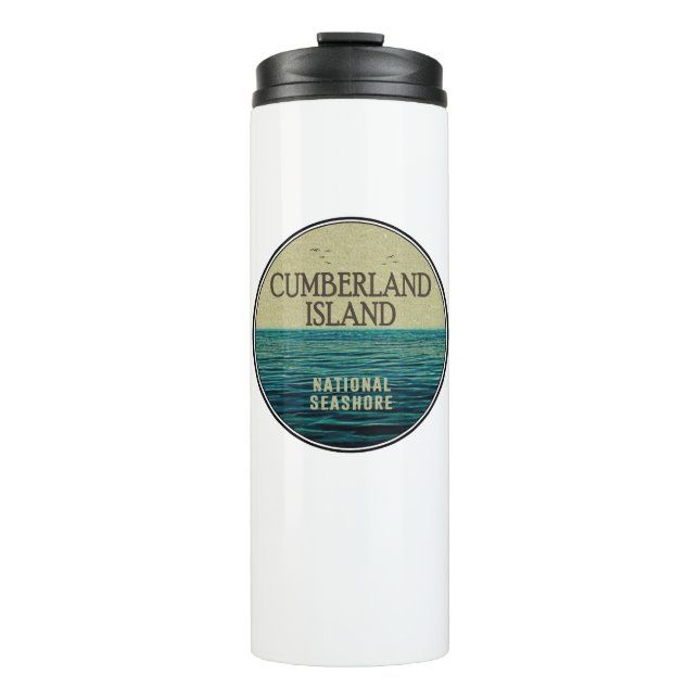 Garrafa Térmica Cumberland Island National Seashore Ocean Birds (Frente)