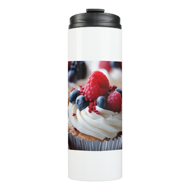 Garrafa Térmica Cupcake Patriótico (Frente)