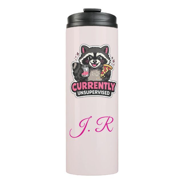 Garrafa Térmica Currently Unsupervised Funny Excuse Quote (Frente)