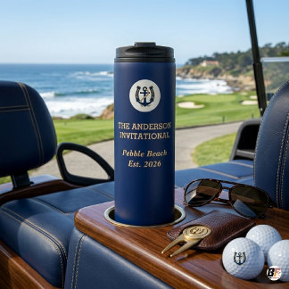Garrafa Térmica Custom Golf Tournament Invitational Anchor Logo 