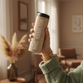 Garrafa Térmica Custom Just Married Tumbler Gift for Him and Her