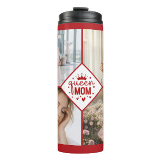 Garrafa Térmica Custom Queen Mom Photo Collage Keepsake