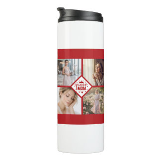 Garrafa Térmica Custom Queen Mom Photo Collage Keepsake