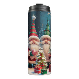 Garrafa Térmica Custom Santa Gnome Holiday Tumblr – Festive Gift