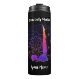 Garrafa Térmica Custom Thermal Tumbler with Name & Mantra