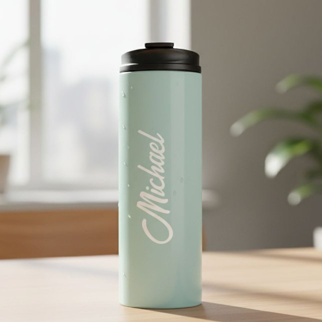 Garrafa Térmica Customized thermal bottle | Water bottle with name (Criador carregado)