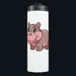 Garrafa Térmica Cute Baby Hippo Moo Deng Long Sleeve T Shirt<br><div class="desc">Cute Baby Hippo Moo Deng Long Sleeve T Shirt</div>