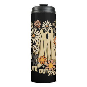 Garrafa Térmica Cute mas assustadoramente engraçado floral Hallowe