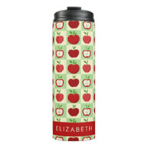 Cute Personalized Apple Pattern Check