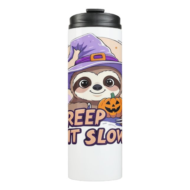 Garrafa Térmica Cute Sloth Halloween Shirt � Funny Creep It Slow W (Frente)