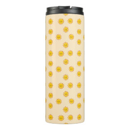 Garrafa Térmica Cute Suns Pattern – Whimsical Sunny Sky Design