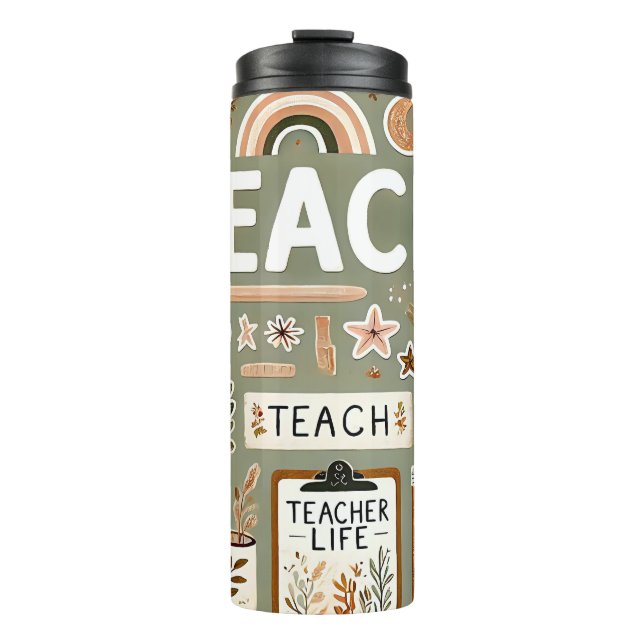 Garrafa Térmica Cute Teacher (Frente)