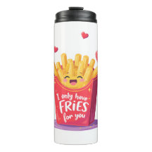 Cute Valentine French Fries Pun