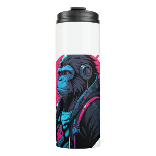 Garrafa Térmica Cyberpunk macaco