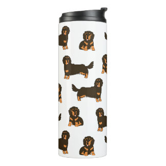 Garrafa Térmica Dachshund de cabelos longos