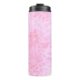 Garrafa Térmica Dálias brandamente no rosa