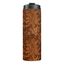 Garrafa Térmica Damado Floral Real de Halloween