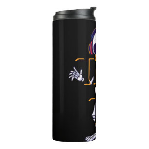 Garrafa Térmica Dança de esqueleto de Halloween - Neon Tee