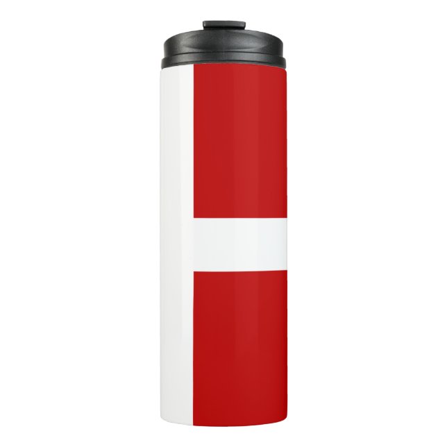 Garrafa Térmica Dannebrog Bandeira Dinamarquesa (Frente)