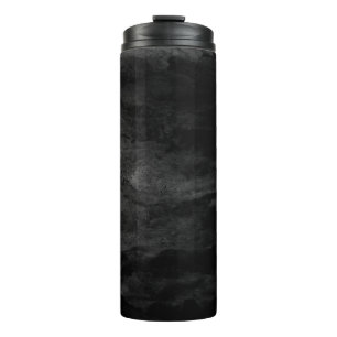 Garrafa Térmica Dark Abstract Volcanic Rock and Ocean Water Textur