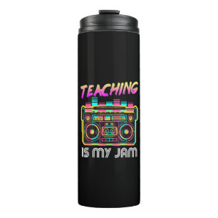 Garrafa Térmica De Volta à Escola Retro Ensino é Minha Paixão 80s