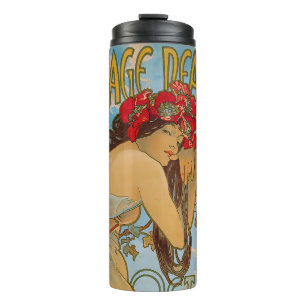 Garrafa Térmica Dealers de carruagem por Alphonse Mucha (1902)