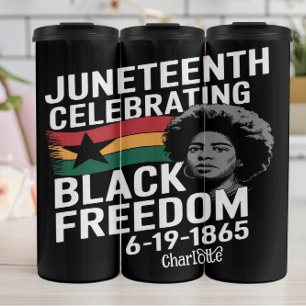 Garrafa Térmica Décimo de Junho: Celebrando a Liberdade Negra, 186