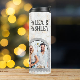 Garrafa Térmica Deco Art Modern Photo Name Thermal Tumbler