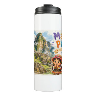 GARRAFA TÉRMICA DECORACION PARA NIÑOS MACHUPICCHU