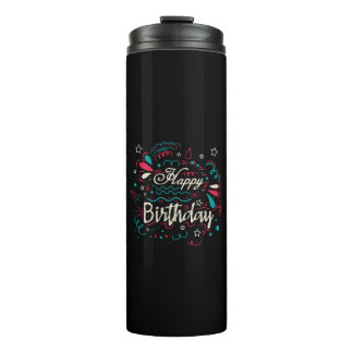 Garrafa Térmica decorative happy birthday