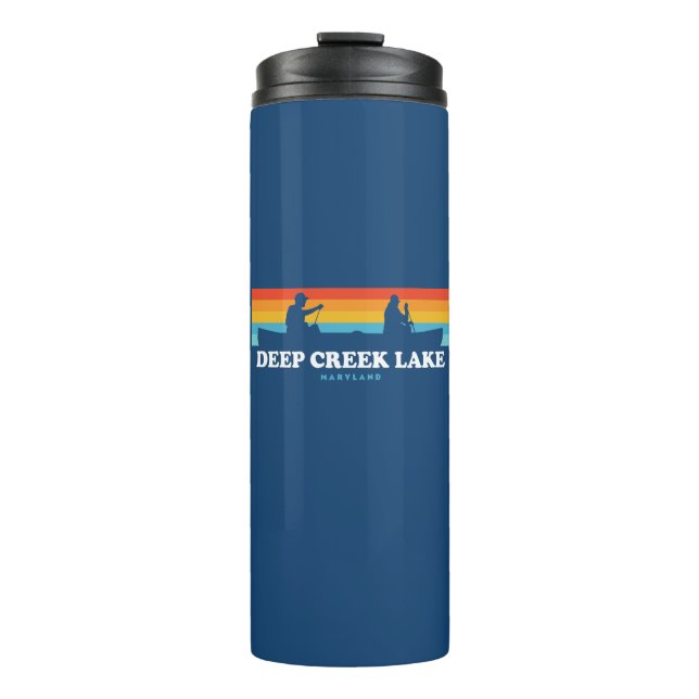 Garrafa Térmica Deep Creek Lake Maryland Canoe (Frente)