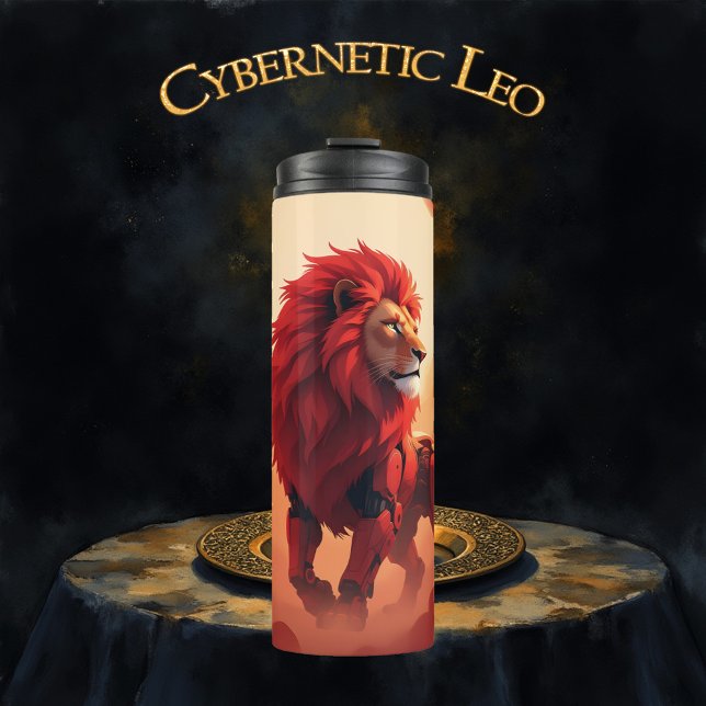 Garrafa Térmica Deep Crimson Glow – The Lion of Burning Destiny.   (Criador carregado)