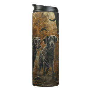 Garrafa Térmica Delícia Canina de Halloween do Afghan Hound