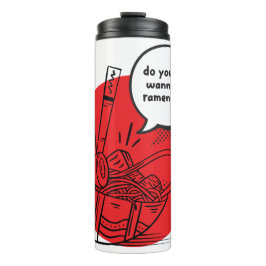 Garrafa Térmica Delicioso Ramen Kawaii - Comida Japonesa Divertida