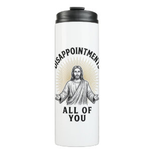 Garrafa Térmica Desapontamentos Todos Vocês Camiseta Religiosa Vin