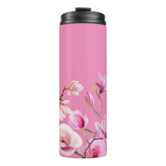 Garrafa Térmica Desenho de Flores de Sakura Rosa