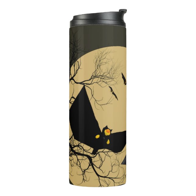 Garrafa Térmica Desenho divertido de Halloween (Giro à esquerda)