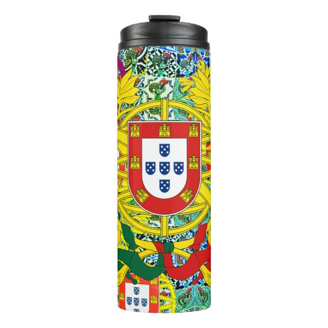 Garrafa Térmica desenhos portugueses  (Frente)