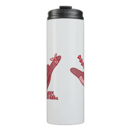 Garrafa Térmica Design ASL ILY - Amor Ferido Mas Ainda Forte