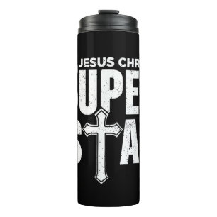 Garrafa Térmica Design Cristão Jesus Vintage Jesus Cristo Super 