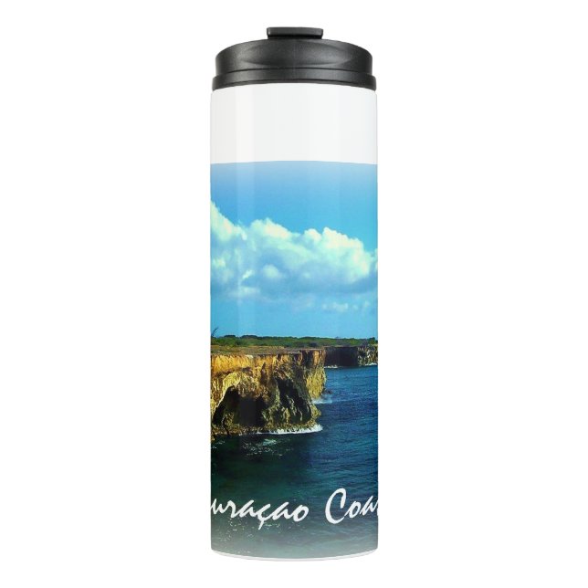 Garrafa Térmica Design da Costa do Curacão (Frente)