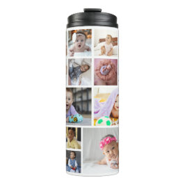 Garrafa Térmica Design da Sua Própria Colagem de Fotos 15