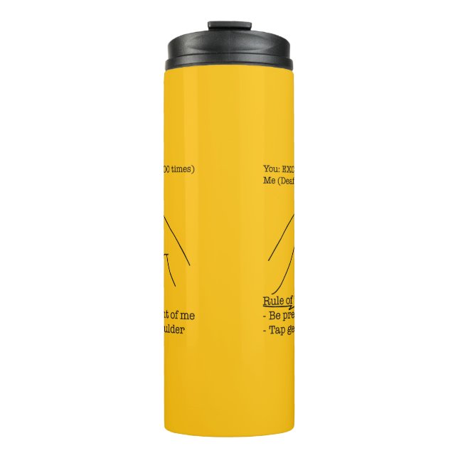 Garrafa Térmica Design de ASL - Regra Prática (Frente)