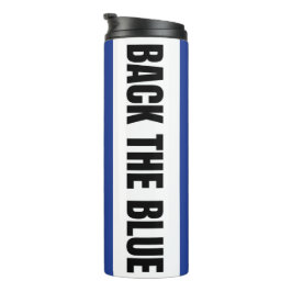 Garrafa Térmica Design de Bandeira Americana Suportando Polícia