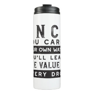 Garrafa Térmica Design de Citação de Sabedoria - Valor de Cada Lar